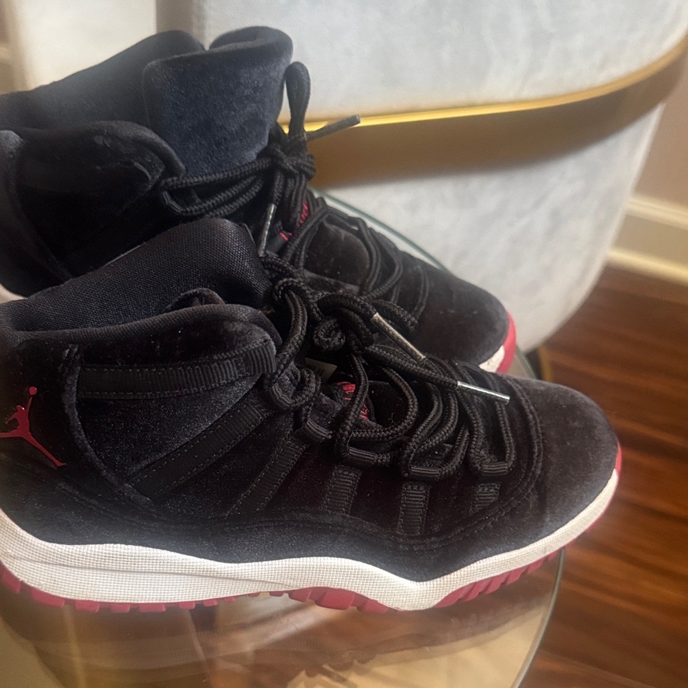 Black and Red High-Top Sneakers
